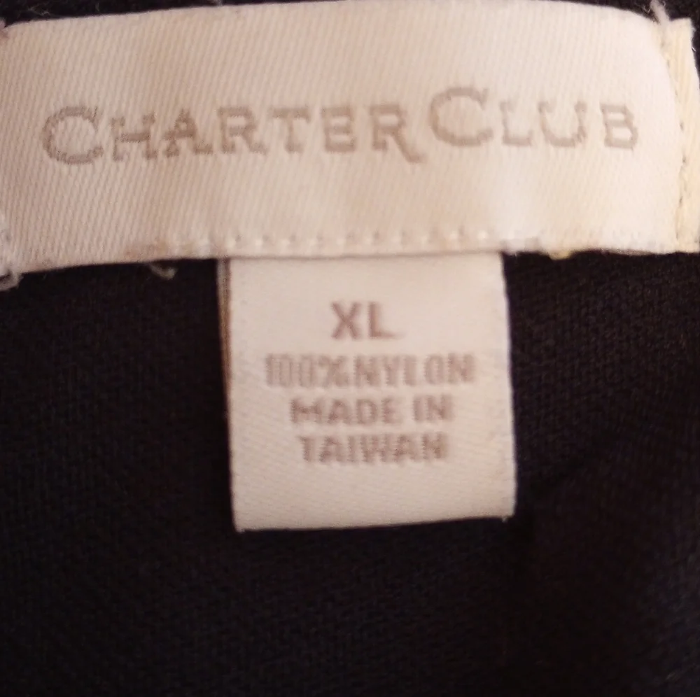 Charter Club polkadot black and white top.XL - Picture 5 of 7